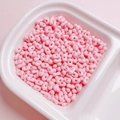 Polished pink acrylic twin beads with two parallel holes for DIY jewelry making - 200 Pieces/Pack (Approx. 4x6mm) / Glossy Pink