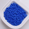 Vibrant royal blue dumbbell-shaped acrylic beads with dual holes for DIY jewelry - 200 Pieces/Pack (Approx. 4x6mm) / Glossy Royal Blue