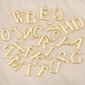Pendentifs lettres en cuivre plaqué or 18K avec diamants pour colliers DIY et bijoux - Lettre A / Or 18K