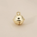 Close-up of polished 18K gold-plated bell pendant for DIY necklace making - Gold Style (10x12mm)(PJ0276)