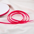 Vibrant rose red 6mm satin ribbon roll for gift wrapping and floral DIY crafts - Rose Red