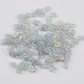 Iridescent lip-shaped nail art charms for DIY resin crafts and decoration - Pack / AB Color