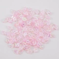 Holographic pink lip shaped resin nail art charms for DIY slime and crafts - Pack / Pink