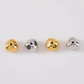Irregular CCB spacer beads in gold and silver finish for DIY jewelry bracelets - Style 01-7.5mm
