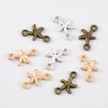 Ciondoli a stella marina in oro, argento e bronzo per creazione di gioielli fai da te - Stella-9.5x16