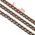 Bronze 13mm oval link aluminum O-chain for DIY jewelry making and decoration - 1.4*5*8mm / Antique Bronze / 0.5 Meters/Pack