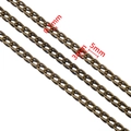 0.7mm bronze aluminum O-chain DIY link with 3mm width and 5mm length dimensions - 0.8*3*5mm / Antique Bronze / 0.5 Meters/Pack
