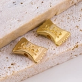 Gouden kralen in de vorm van snoepjes met Sweet-gravure voor DIY-sieraden maken - Snoep - Goudkleurig