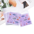 Lindas bolsas autoadhesivas de dinosaurio morado para joyas y caramelos - 7*7+3 / Paquete de 100 / Pequeño Dinosaurio