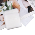 Bolsas de embalaje esmeriladas autoadhesivas con letras blancas para joyería - 7*7+3 / Paquete de 100 / Eslogan Estilo Ins