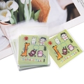 Bolsas transparentes con tarjetas de animales para dulces y pequeños obsequios - 7*7+3 / Paquete de 100 / Deportes de Animales