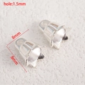 Ciondolo a campana in lega argento per gioielli DIY, misura 8mm con foro 1,5mm - Ciondolo mughetto
