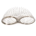 Silver memory wire coils for jewelry making and flexible DIY bracelet components - Diameter 55mm (100 Loops/Pack) / Steel