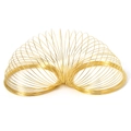Golden memory steel wire coils for DIY jewelry making with high gloss metallic finish - Diameter 55mm (100 Loops/Pack) / Gold
