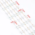 DIY Perlenkette mit bunten Herzen auf Gold- und Silberbasis mit Größenmarkierung - Gold / Stil 01 (HBX0502)