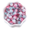 10mm cracked glass beads in pink and blue gradient for DIY jewelry making - 20 Pieces Set / Pink and Blue Gradient