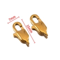 15x7mm gold-plated stainless steel lobster clasp for jewelry making and necklace DIY - Medium Style (15#) / Gold