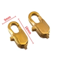 Set of two 18x9mm gold plated stainless steel lobster clasps for jewelry making - Extra Large Style (18#) / Gold