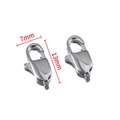 Golden stainless steel lobster clasp connector in 13x7mm size for DIY jewelry making - Small Style (13#) / Silver