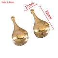 Golden CCB teardrop charm pendant for DIY necklace with 32mm height and 17mm width - Water Drop / Gold