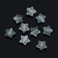 Detalle de cuentas de estrella azul mate con escamas doradas para bisutería DIY - 100 Piezas/Paquete / Azul claro
