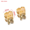 Golden butterfly spacer bead for DIY jewelry with 10mm size and 4.5mm large hole - Butterfly (KC Gold)