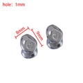 Polished silver metal heart beads with 1mm hole for DIY jewelry making 8x9mm size - Irregular Heart (Silver)