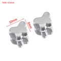 Silver butterfly charm bead 10mm x 8mm with 4.5mm large hole for DIY jewelry making - Small Butterfly (Silver)