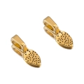 Macro shot of polished gold-plated pendant clips for DIY alloy jewelry components - Antique Gold