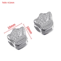 Vintage silver crown spacer beads 10x10mm with 4.5mm hole for DIY jewelry making - Crown (Silver)