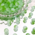 8mm green gradient Czech glass beads with round frosted finish for DIY jewelry - 100 Pcs/Pack / Green-8mm