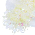 Paillettes gialle iridescenti a forma di stella e cuore per decorazione nail art - Paillettes Trasparenti-Giallo