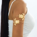 Bracciale da braccio regolabile dorato con tartarughe marine e design stile oceano - Stile Tartaruga Marina Oro (s-2-2-s016)