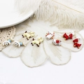 Assorted colorful enamel dog charms with gold loops for DIY jewelry making accessories - Blue Clothing Puppy 10*19mm