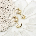 Baroque style 18K gold plated irregular earrings featuring artistic organic drop design - 18K Gold
