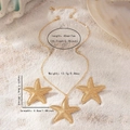 Detailed view of starfish pendant with dimensions 4.8cm on 40cm plus 7cm extender chain - Starfish Gold Style (X675)