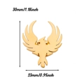 Goldene Phönix-Adler-Brosche mit 18 Karat Vergoldung, Abmessungen 30 mm x 23 mm - Goldener Phönix-Stil (XZ336G) / Gold