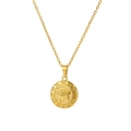 Bohemian gold stainless steel necklace featuring a vintage Eye of Horus pendant charm - Eye of Horus Style (6123-Gold) / Gold