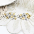 DIY gold and silver irregular pebble and triangle metal beads for handmade jewelry making - 18K Gold / Triangle Point 6*6mm