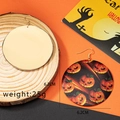 Macro di orecchini a zucca di Halloween da 6,2 cm con finitura a specchio in oro lucido - Zucca
