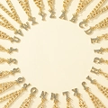 Gold letter necklace with crown and sparkling diamonds for women in 26 alphabets - Letter A (S008)