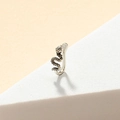 Clip per naso a serpente in argento vintage a forma di U senza piercing - BJ010(BJ010) / Argento
