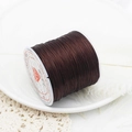 Deep brown 100% polyurethane elastic crystal string for DIY jewelry and beading - Brown 60m/Roll