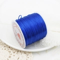 Strong and stretchy dark blue crystal elastic thread wound on a white plastic spool - Dark Blue 60m/Roll