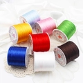 Elastic crystal bead cord set for DIY jewelry making in eight vibrant assorted colors - Purple 60m/Roll