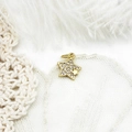 Star-shaped gold charm pendant with micro-paved cubic zirconia for DIY jewelry making - Full Zirconia Double Stars