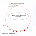 Pink rope waist chain with stainless steel starfish, watermelon and fruit charms - Pink Style (W423)