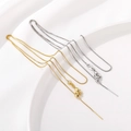 Polished S925 sterling silver and gold box chains with lobster clasp and adjustable tail - Silver Universal Box Chain