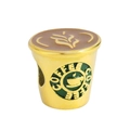 Abalorio de cápsula de café dorado con logotipo verde para pulseras personalizadas - 3