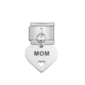 Maglia per bracciale modulare in acciaio inossidabile con ciondolo a cuore Mom - Stile Cuore MOM (4)